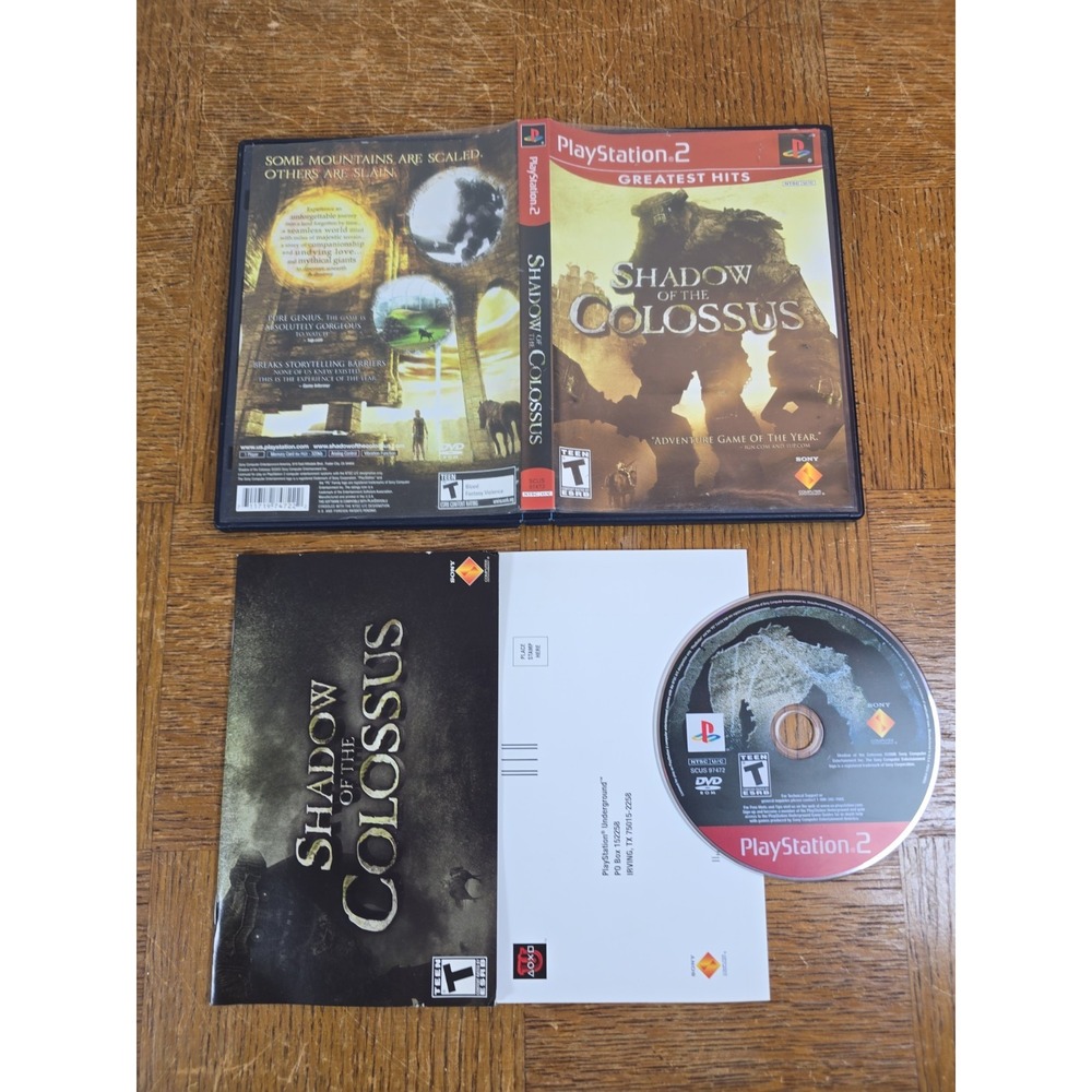 Shadow of the Colossus PlayStation 2 Greatest Hits PS2 w/ Manual & Registration